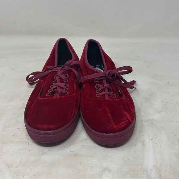 Vintage Vans Women's Sneakers in Deep Red - Picture 4 of 5